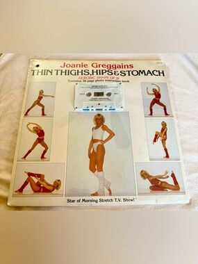 Vintage 80s Joanie Greggains Aerobic Shape-Up III Vinyl + Cassette Workout Set